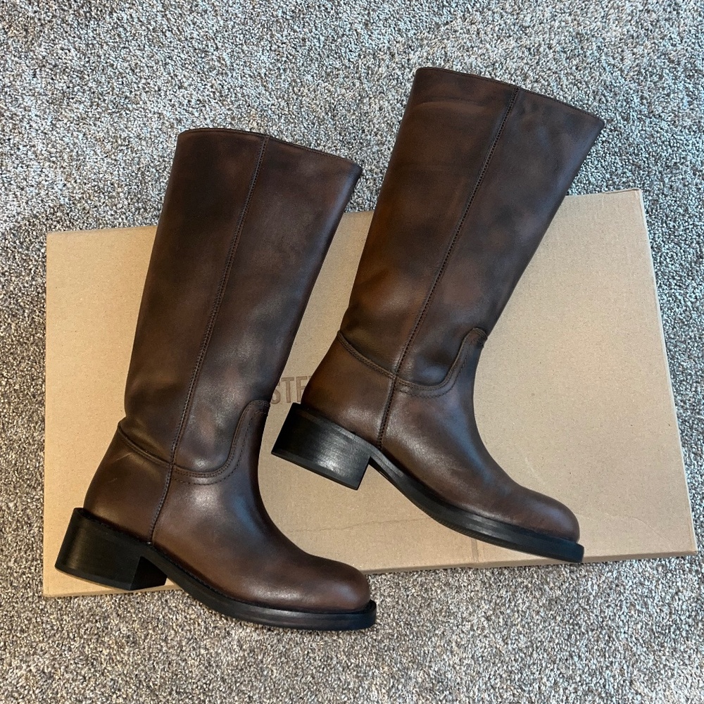 Steve Madden Riggs Boots – Brown Distressed – Size 6.5 (NIB)